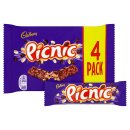 Cadbury Picnic Chocolate Bar (4 Pack)