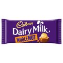 Cadbury Dairy Milk Whole Nut Chocolate Block 120g