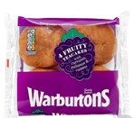 Warburtons 4 Fruity Teacakes With Currants, Sultanas & Raisins