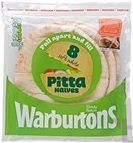 Warburtons 8 Soft White Pitta Halves